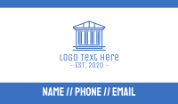 Blue Greek Legal House Business Card Image Preview