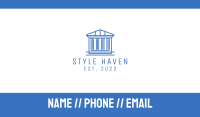 Blue Greek Legal House Business Card Image Preview