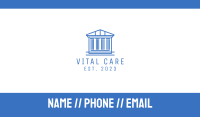 Blue Greek Legal House Business Card Image Preview