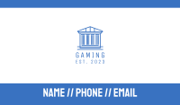 Blue Greek Legal House Business Card Image Preview