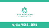 Elegant Golden Wordmark Business Card Design