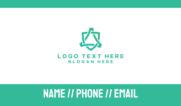 Elegant Golden Wordmark Business Card Design Image Preview
