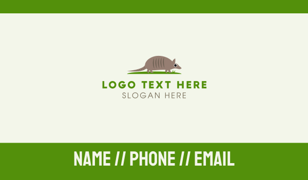 Baby Armadillo Business Card Design Image Preview