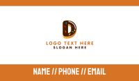 Donut Bakeshop Letter D Business Card Image Preview