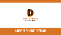 Donut Bakeshop Letter D Business Card Image Preview