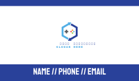 Blue Hexagon Gaming Business Card Image Preview