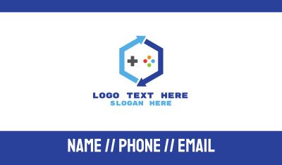 Blue Hexagon Gaming Business Card