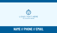 Blue Medical Stethoscope Business Card Image Preview