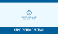 Blue Medical Stethoscope Business Card Image Preview