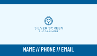 Blue Medical Stethoscope Business Card Design