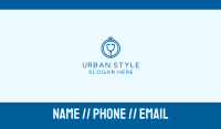 Blue Medical Stethoscope Business Card Image Preview