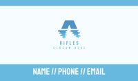 Water Reflection Letter A Business Card Image Preview