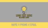 Robot Light Lightbulb Business Card Image Preview