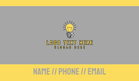 Robot Light Lightbulb Business Card Image Preview