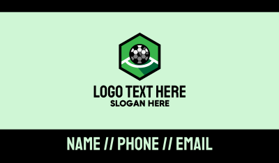 Soccer Football Corner Business Card Image Preview