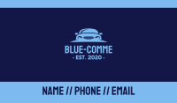 Blue Car Rental Business Card Image Preview