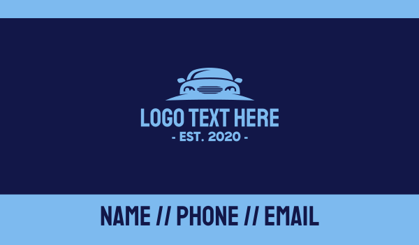 Blue Car Rental Business Card Design Image Preview