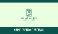Green Organic Farm Emblem Business Card Image Preview