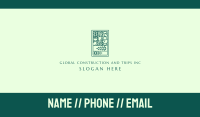 Green Organic Farm Emblem Business Card Image Preview