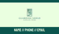 Green Organic Farm Emblem Business Card Image Preview