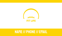 Yellow Bulb Business Card Image Preview