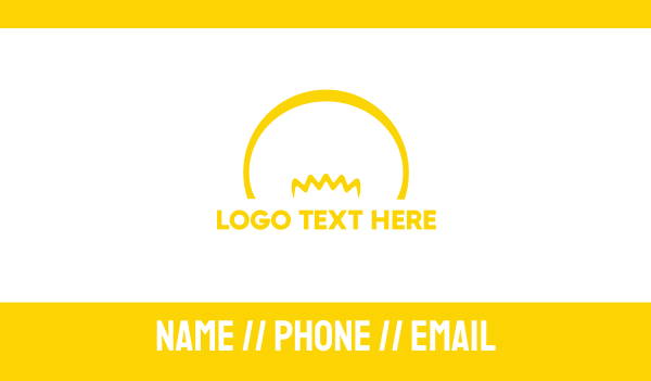 Yellow Bulb Business Card Design Image Preview