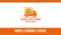 Burger Food Truck Business Card Image Preview