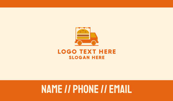 Burger Food Truck Business Card Design Image Preview