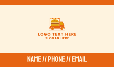 Burger Food Truck Business Card Image Preview