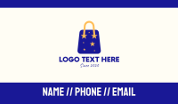 Starry Shopping Bag Business Card Image Preview