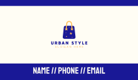Starry Shopping Bag Business Card Image Preview