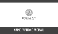 Circle Striped Letter Business Card Image Preview