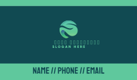 Green Leaf Letter S Business Card Image Preview