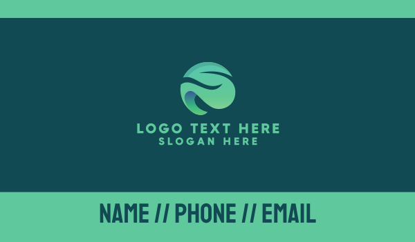 Green Leaf Letter S Business Card Design Image Preview