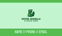Green Urban Letter L  Business Card Image Preview