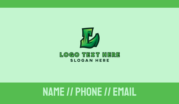 Green Urban Letter L  Business Card Design Image Preview