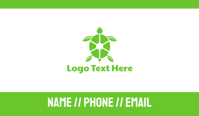 Eco Turtle Business Card Image Preview