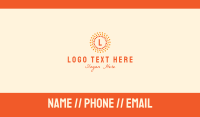 Solar Power Lettermark Business Card Image Preview