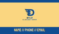 Blue D Wing Business Card Image Preview