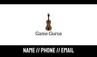 Fork Violin Business Card Image Preview