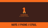 Orange Wrench Number 1 Business Card Image Preview