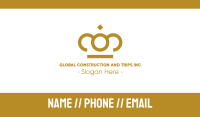 Luxurious Stroke Crown Business Card Image Preview