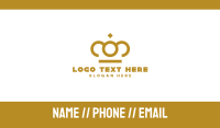 Luxurious Stroke Crown Business Card Preview
