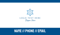 Snowflake Business Pattern  Business Card Image Preview