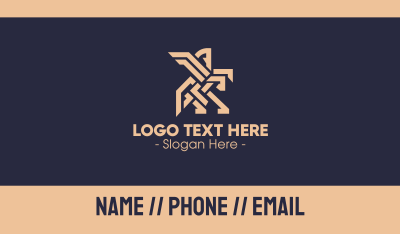 Geometric Flying Horse Business Card