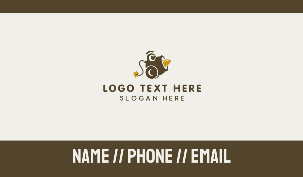 Cannon Mascot Business Card Design Image Preview