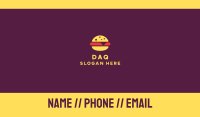 Fast Food Burger Business Card Design