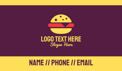 Fast Food Burger Business Card Image Preview