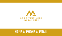 Gold MG Tech Business Card Design