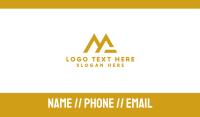 Gold MG Tech Business Card Preview